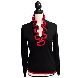 Belldini- Black and red long sleeve top